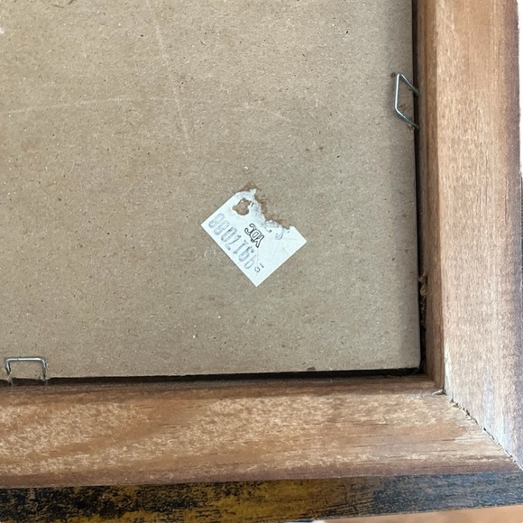 1988 art print goose flower arrangement floral painting wooden frame - Picture 9 of 12